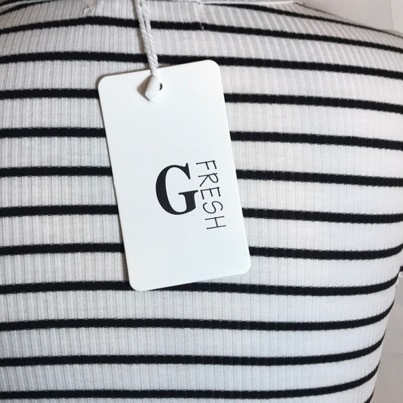 NWT G Fresh Size 2 Thank You Striped T Shirt Dress - Picture 7 of 8